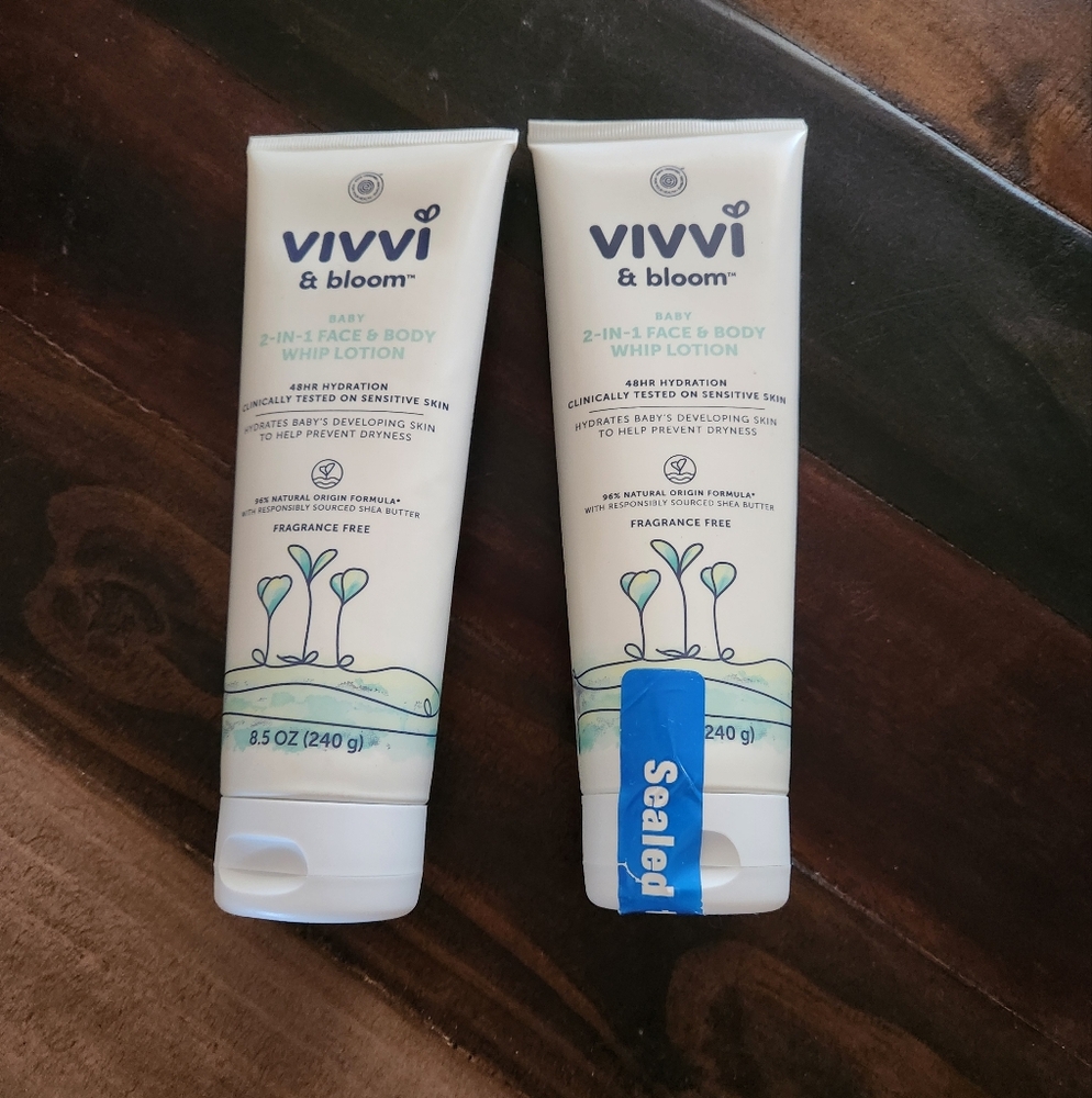2pc Vivvi & Bloom Gentle 2-in-1 Baby Face And Body Whip Lotion